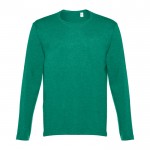Bedrukt shirt met lange mouwen, 150 g/m2 in de kleur gemarmerd groen
