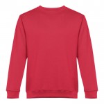 Bedrukte sweater met ronde hals, 300 g/m2 in de kleur rood