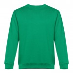 Bedrukte sweater met ronde hals, 300 g/m2 in de kleur groen