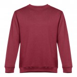 Bedrukte sweater met ronde hals, 300 g/m2 in de kleur bordeaux