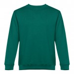 Bedrukte sweater met ronde hals, 300 g/m2 in de kleur donkergroen