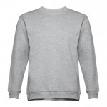 Bedrukte sweater met ronde hals, 300 g/m2 in de kleur grijs