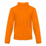 Fleece sweaters met logo, 260 g/m2 in de kleur oranje