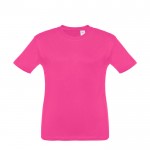 Reclame T-shirt met opdruk voor kinderen in de kleur fuchsia