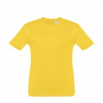 Reclame T-shirt met opdruk voor kinderen in de kleur geel