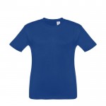 Reclame T-shirt met opdruk voor kinderen in de kleur koningsblauw