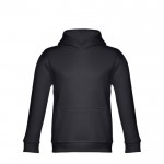 Bedrukte sweater voor kinderen, 320 g/m2 in de kleur zwart