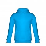 Bedrukte sweater voor kinderen, 320 g/m2 in de kleur cyaan blauw