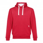 Bedrukte hoodie van polyester en katoen, 320 g/m2 in de kleur rood