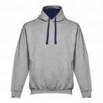 Bedrukte hoodie van polyester en katoen, 320 g/m2 in de kleur grijs
