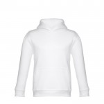 Bedrukte sweater voor kinderen, 320 g/m2 in de kleur wit