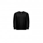 Gerecycled polyester sweatshirt 300 g/m2 THC DELTA KIDS kleur zwart eerste weergave