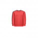 Gerecycled polyester sweatshirt 300 g/m2 THC DELTA KIDS kleur rood eerste weergave