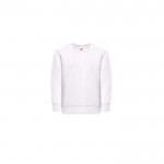 Katoenen en polyester sweater 300 g/m2 THC DELTA KIDS WH kleur wit eerste weergave