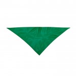 Klassieke driehoekige polyester sjaal in levendige kleuren kleur groen  negende weergave