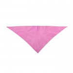 Klassieke driehoekige polyester sjaal in levendige kleuren kleur roze  negende weergave