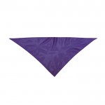 Klassieke driehoekige polyester sjaal in levendige kleuren kleur paars  negende weergave