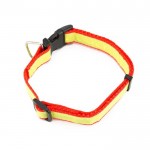 Reflecterende halsband met logo kleur rood derde weergave