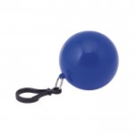 Waterdichte poncho in een ronde sleutelhanger voor kinderen kleur blauw vijfde weergave