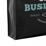 Sterke non-woven bedrukte tassen met logo kleur zwart vijfde weergave