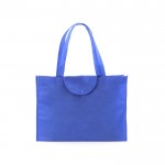Opvouwbare, non-woven tassen met logo kleur blauw eerste weergave