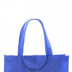 Opvouwbare, non-woven tassen met logo kleur blauw tweede weergave