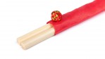 Bamboe eetstokjes in gekleurd hoesje kleur rood tweede weergave