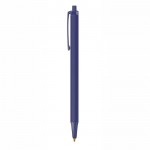 Bdrukte pen van BIC® met blauwe inkt kleur marineblauw