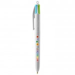 Klassieke BIC® bedrukte pen met 4 inktkleuren kleur wit eerste weergave
