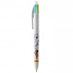 Klassieke BIC® bedrukte pen met 4 inktkleuren kleur wit vierde weergave