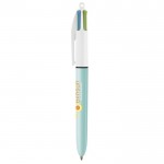 Klassieke BIC® bedrukte pen met 4 inktkleuren kleur lichtblauw tweede weergave