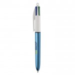 BIC® reclame pen met 4 metallic inktkleuren kleur paars tweede weergave