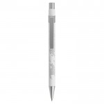 Metallic bedrukte pen met logo van BIC® kleur wit eerste weergave