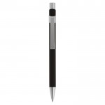 Metallic bedrukte pen met logo van BIC® kleur zwart