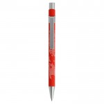 Metallic bedrukte pen met logo van BIC® kleur rood eerste weergave