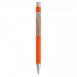 Metallic bedrukte pen met logo van BIC® kleur oranje