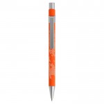 Metallic bedrukte pen met logo van BIC® kleur oranje eerste weergave