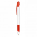 Verfijnde BIC® pennen met logo en blauwe inkt kleur rood