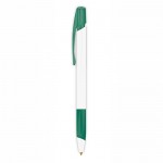 Verfijnde BIC® pennen met logo en blauwe inkt kleur groen