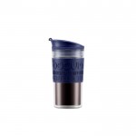 BPA-vrije dubbelwandige meeneembeker kleur marineblauw