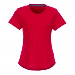 Gerecyclede T-shirts met logo, 160 g/m2 in de kleur rood