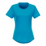 Gerecyclede T-shirts met logo, 160 g/m2 in de kleur blauw