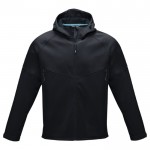 Duurzame softshell jas met logo, 280 g/m2 in de kleur zwart