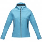 Duurzame jas met logo voor vrouwen, 280 g/m2 in de kleur lichtblauw