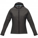 Duurzame jas met logo voor vrouwen, 280 g/m2 in de kleur donkergrijs