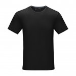 Heren T-shirt GOTS van bio katoen 160 g/m2 Elevate NXT kleur zwart tweede weergave voorkant