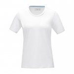 Katoenen dames T-shirt GOTS 160 g/m2 Elevate NXT kleur wit tweede weergave voorkant