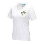 Katoenen dames T-shirt GOTS 160 g/m2 Elevate NXT kleur wit weergave zeefdruk
