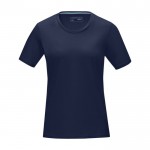 Katoenen dames T-shirt GOTS 160 g/m2 Elevate NXT kleur marineblauw tweede weergave voorkant