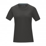 Katoenen dames T-shirt GOTS 160 g/m2 Elevate NXT kleur donkergrijs tweede weergave voorkant